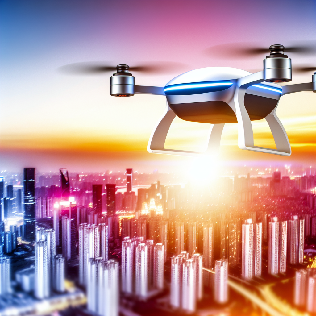 Futuristic delivery drone